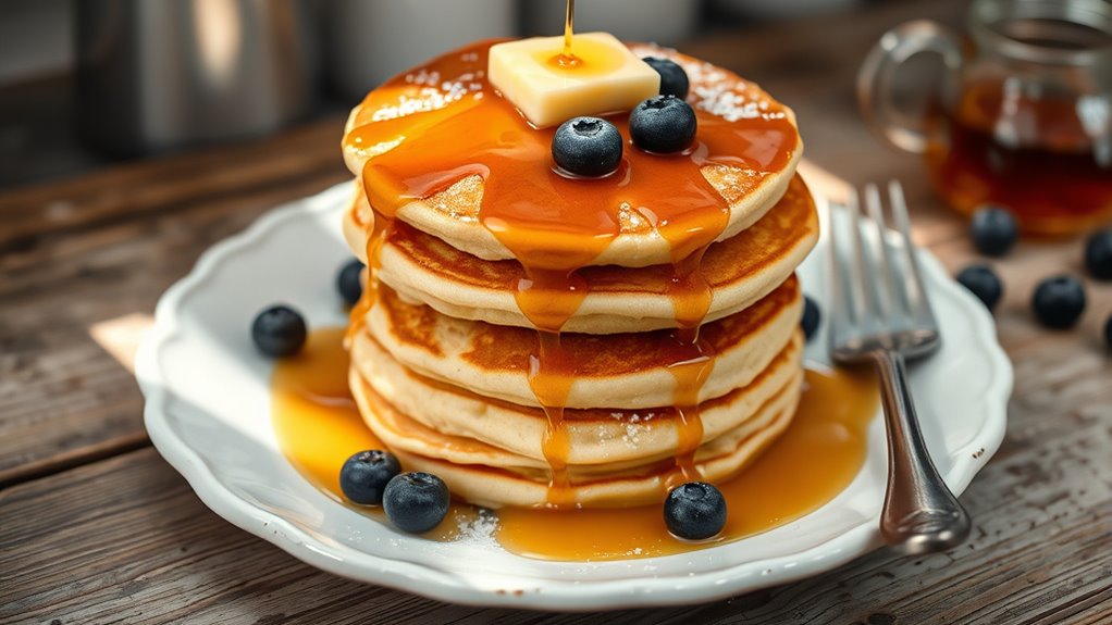 homemade pancakes from scratch