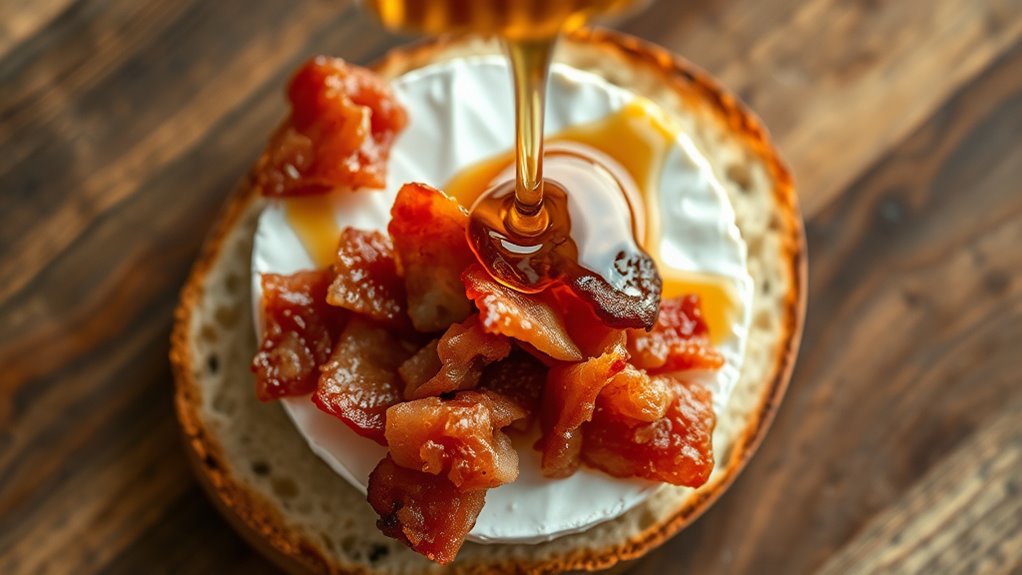 honey drizzled bacon preparation