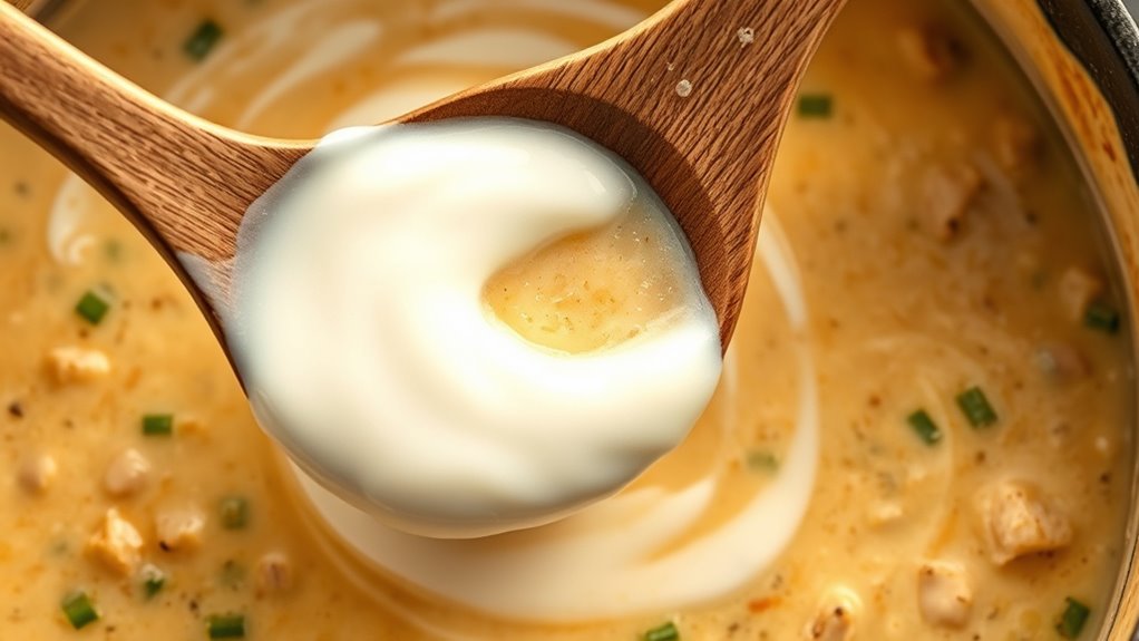 incorporate sour cream thoroughly