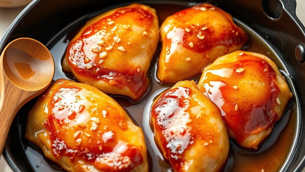 juicy honey garlic chicken