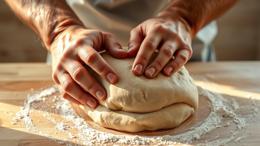 knead dough until smooth