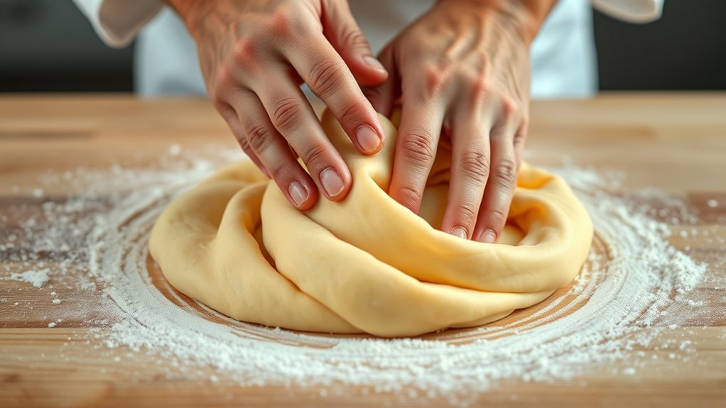 knead dough until smooth