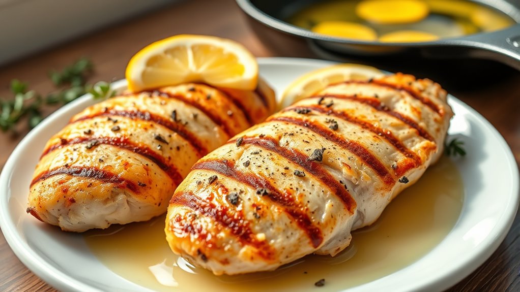 lemon flavored pan seared chicken