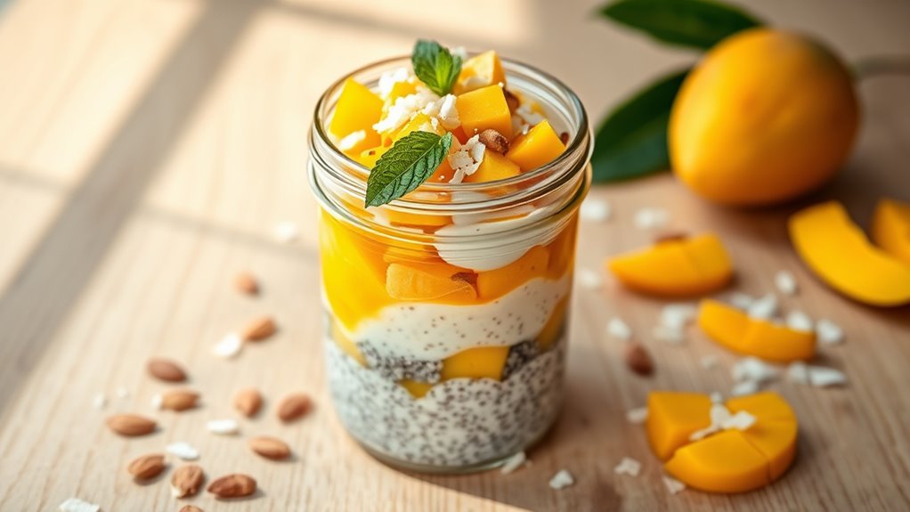 mango coconut chia treat
