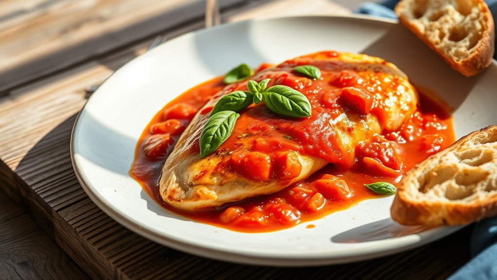 mediterranean chicken with basil