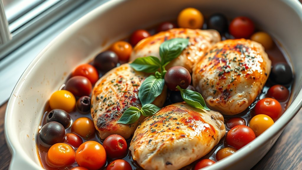mediterranean chicken with olives