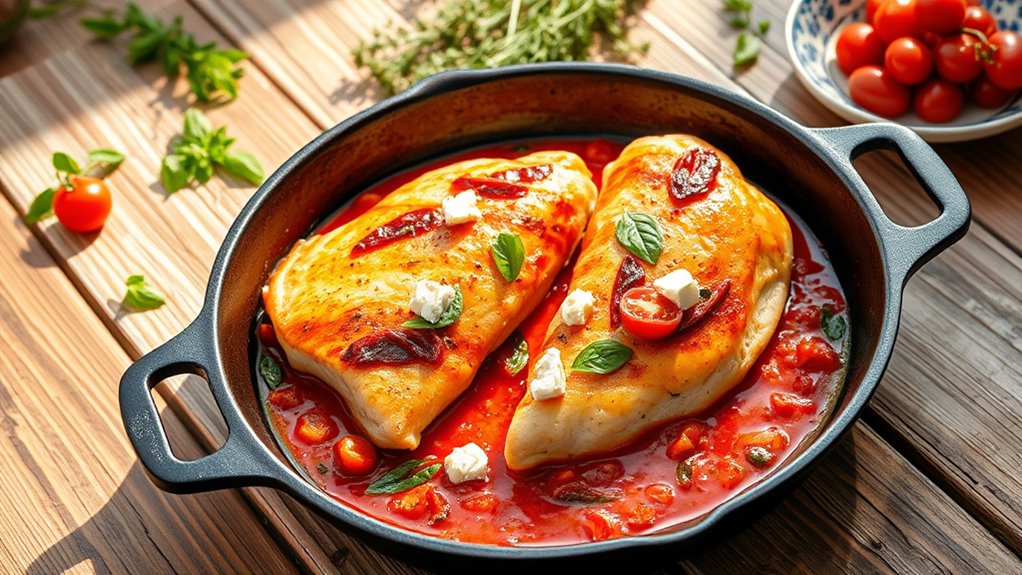 mediterranean chicken with tomatoes