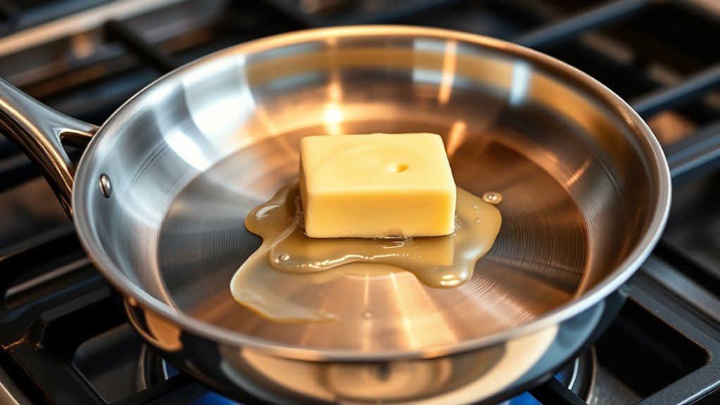 melt butter in skillet