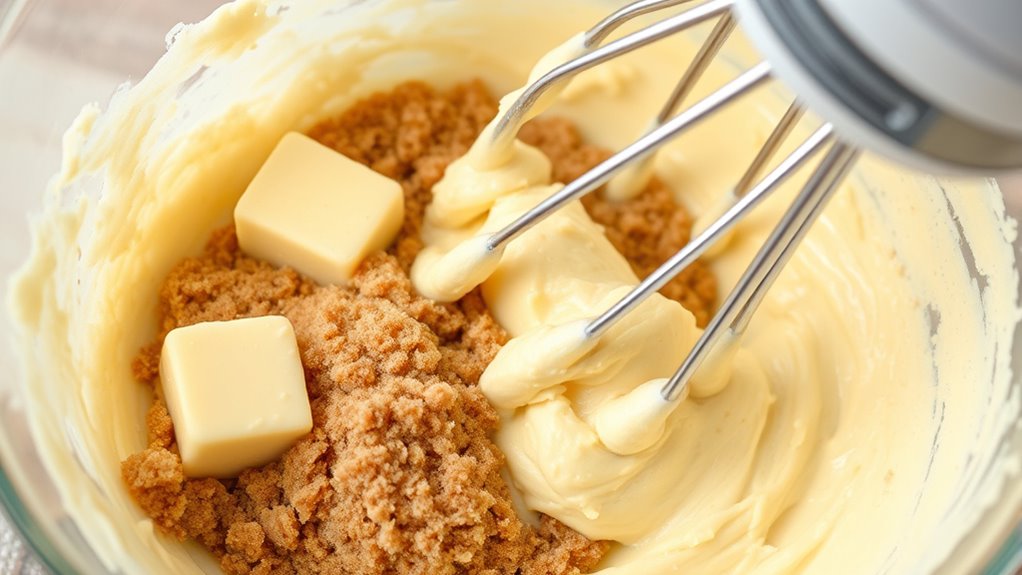 mix butter and sugar