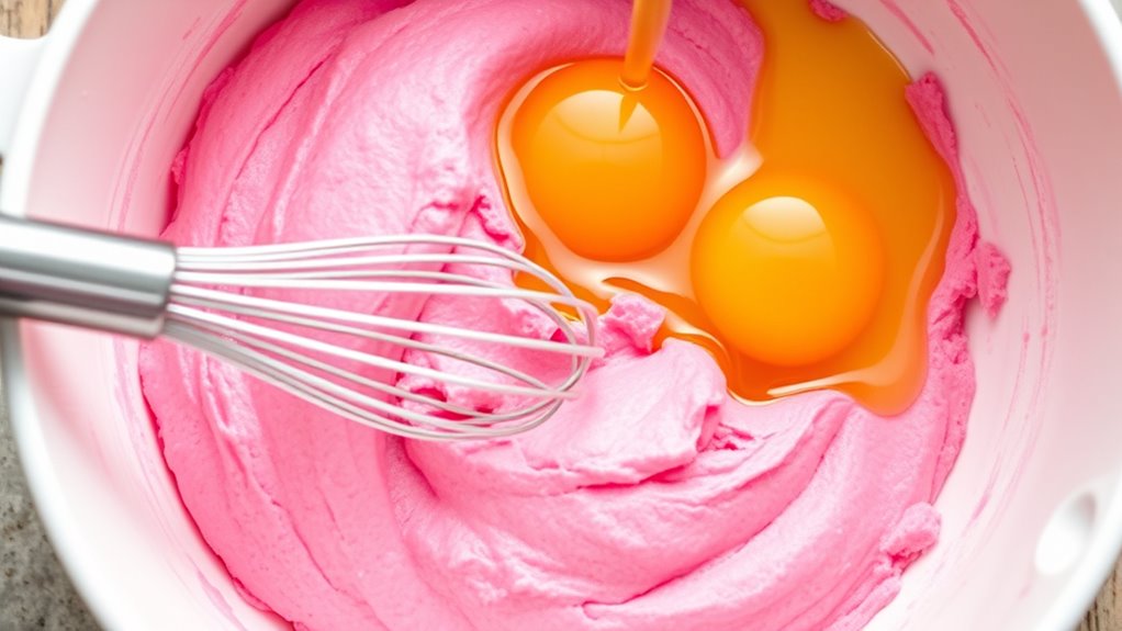 mix cake ingredients thoroughly