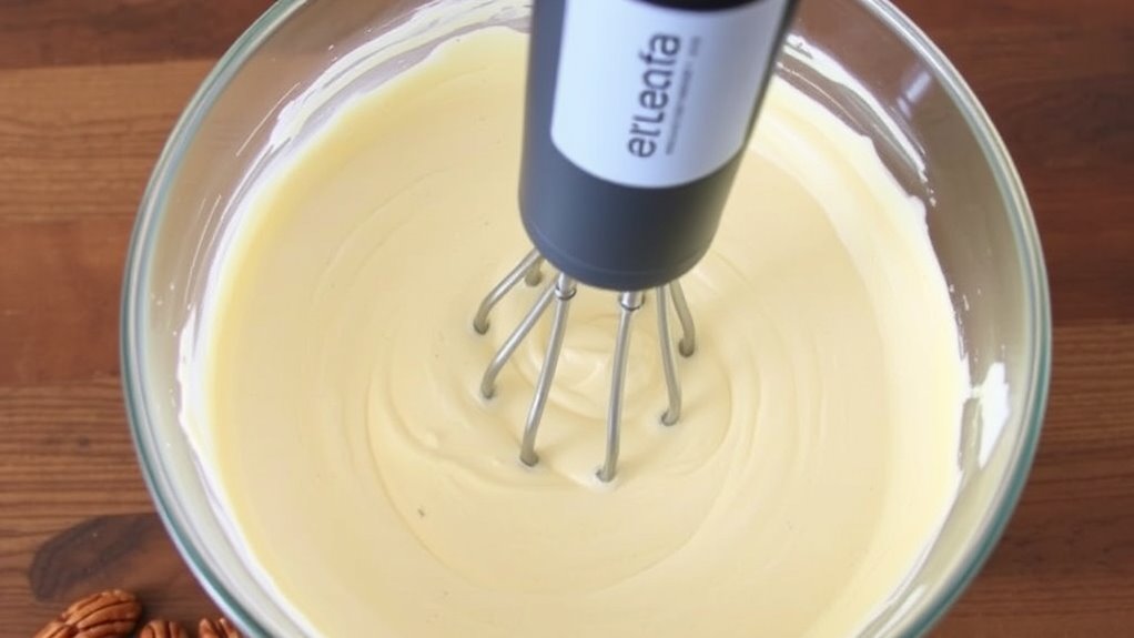 mix cream cheese thoroughly