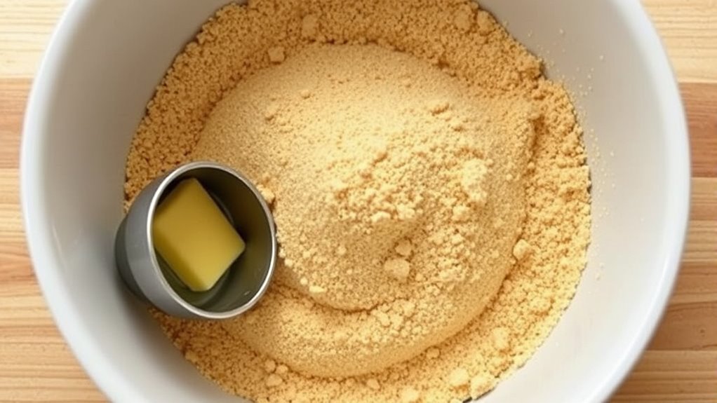 mix graham cracker crumbs