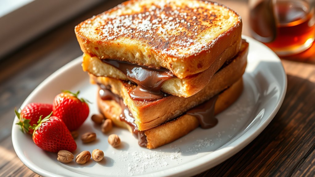 nutella filled breakfast delight