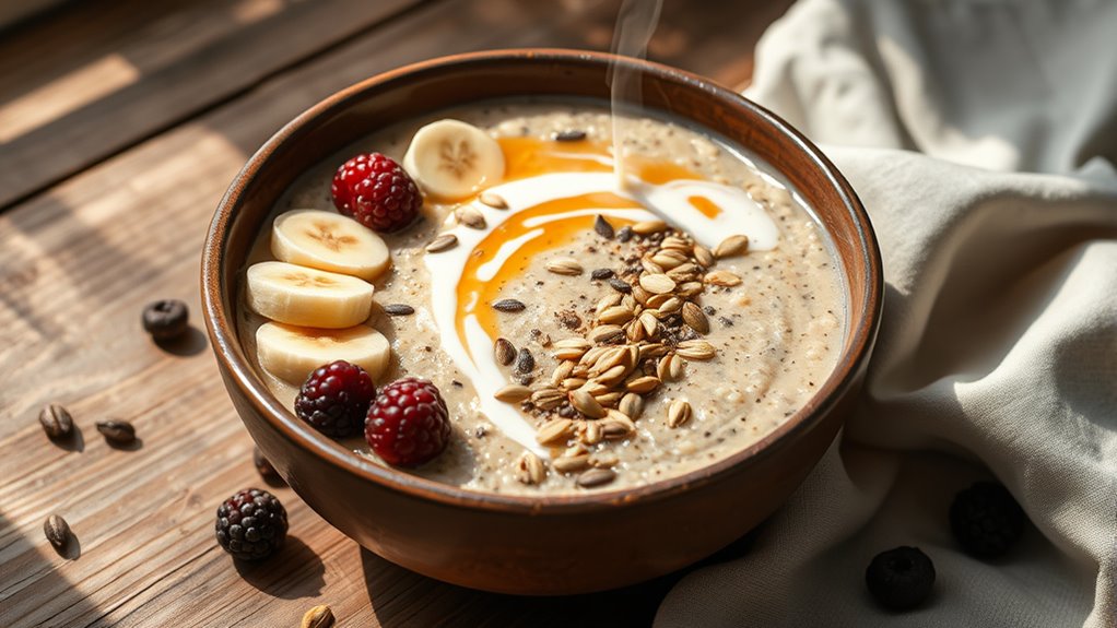 nutritious grain porridge bowl