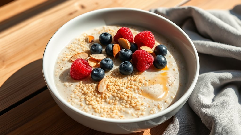 nutritious quinoa breakfast bowl
