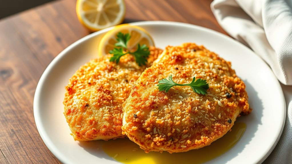 parmesan crusted chicken cutlets