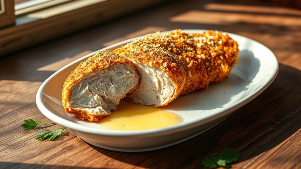 parmesan topped chicken recipe