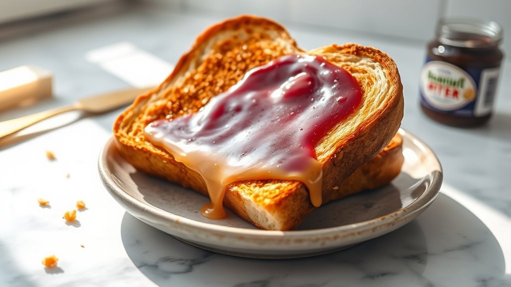 peanut butter jelly toast