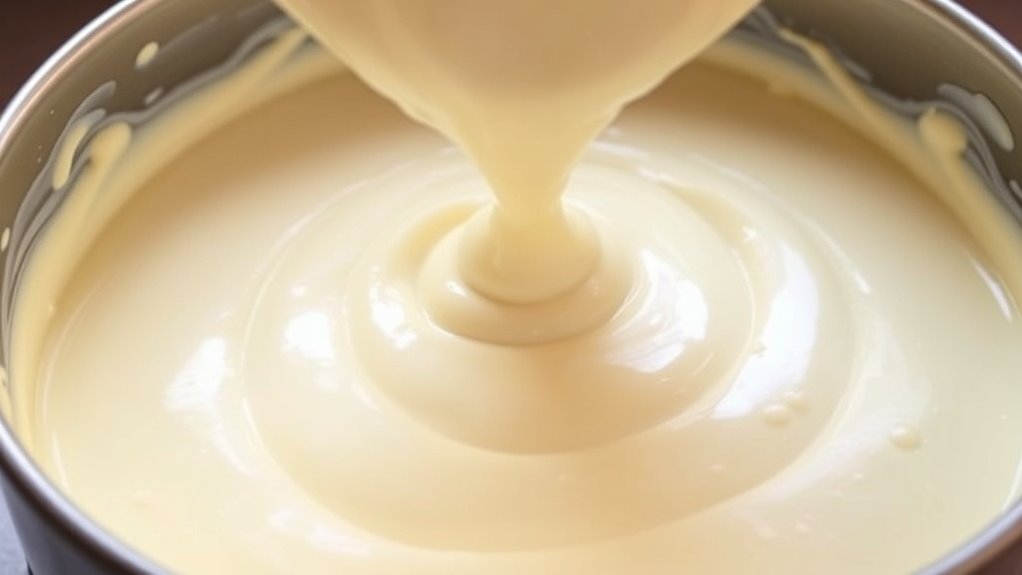 pour cream cheese mixture