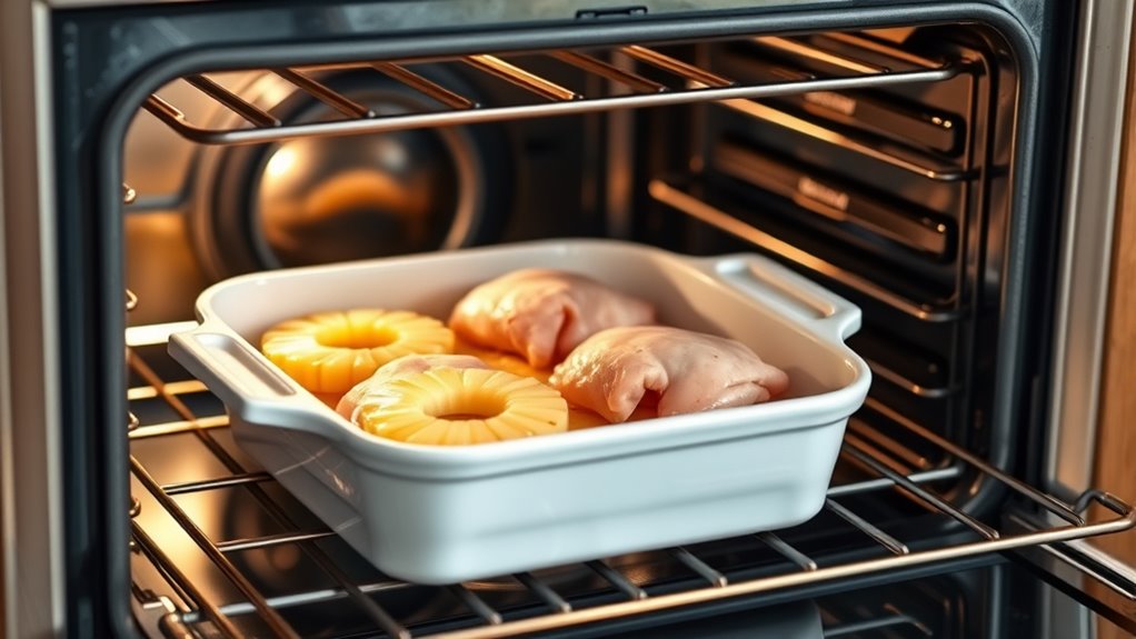 preheat oven and prepare