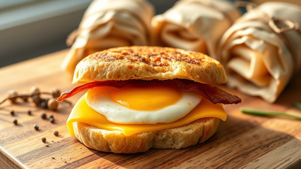 prep ahead breakfast sandwiches