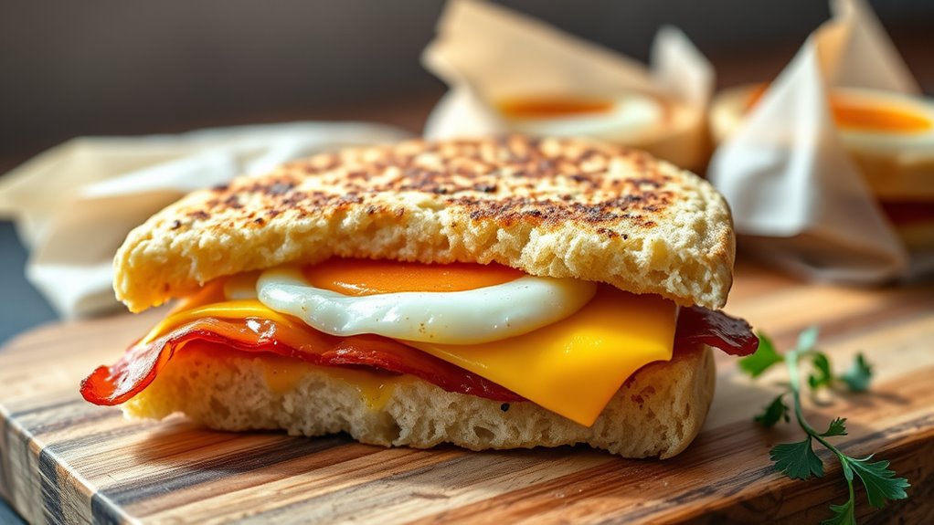 prepare ahead breakfast sandwiches