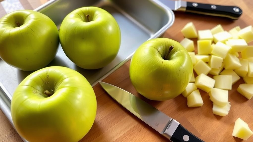 prepare ingredients and pan