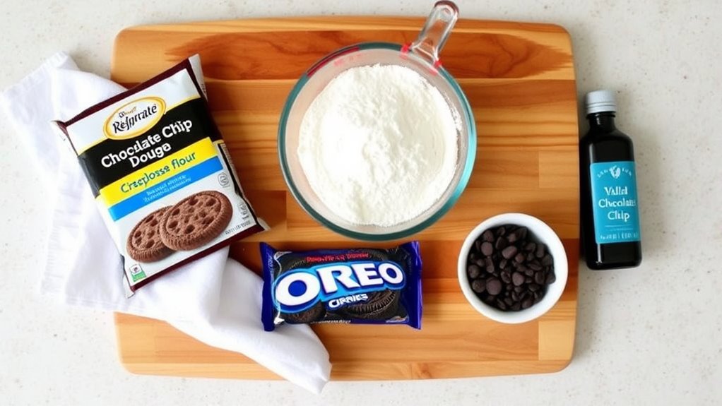 prepare ingredients and workspace