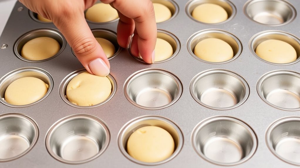 press cookie dough firmly