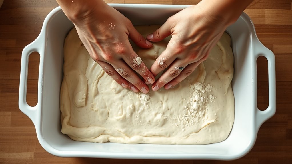 press dough into dish