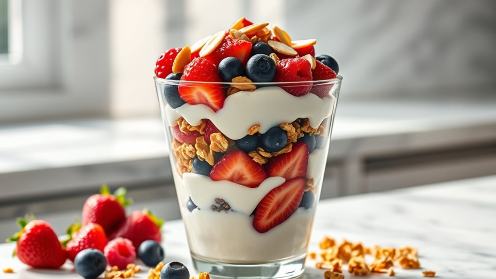 probiotic greek yogurt parfait