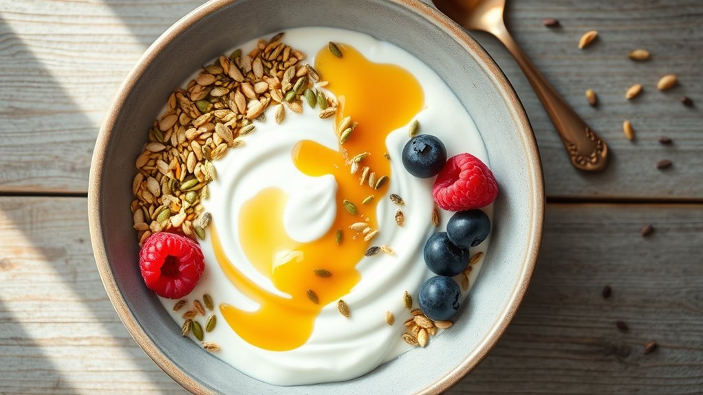 protein packed yogurt bowl