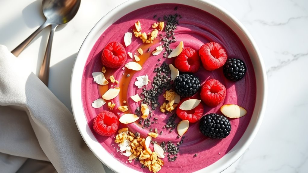 protein rich smoothie bowl