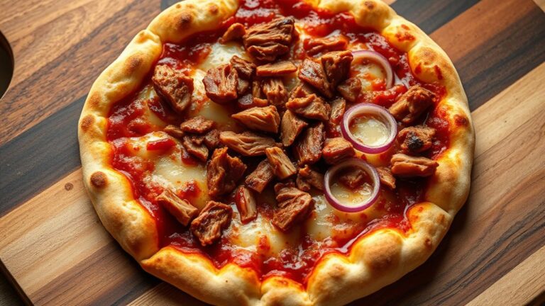 pulled pork bbq pizza