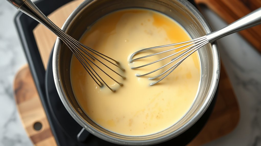 quickly prepare cream sauce