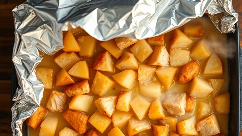 remove foil with caution