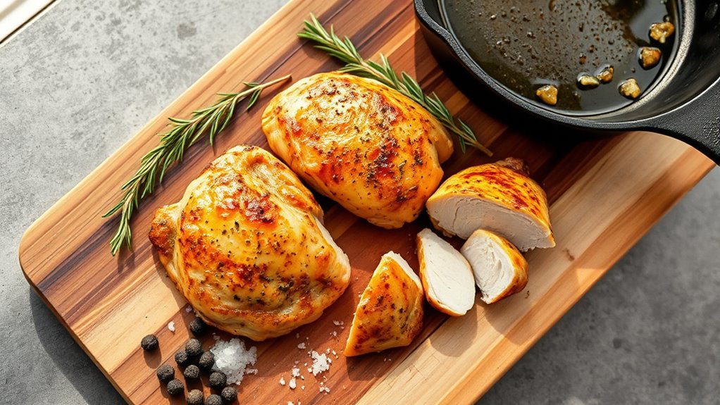 savor perfectly seared chicken