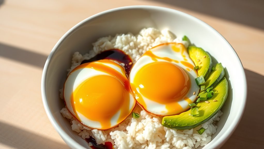 savory avocado egg bowl