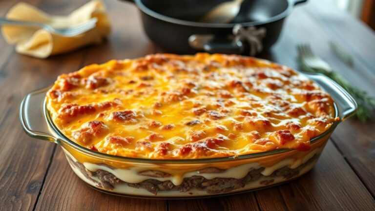 savory beef layered casserole