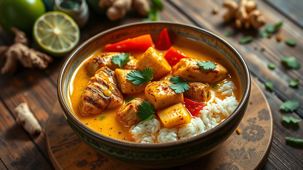 savory coconut chicken dish