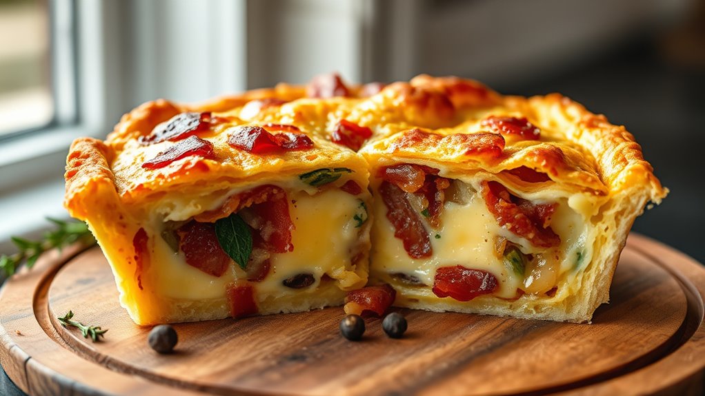 savory french cheese pie