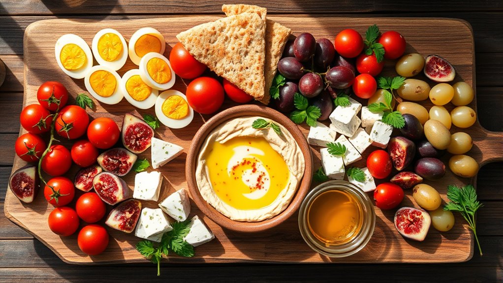 savory mediterranean morning spread
