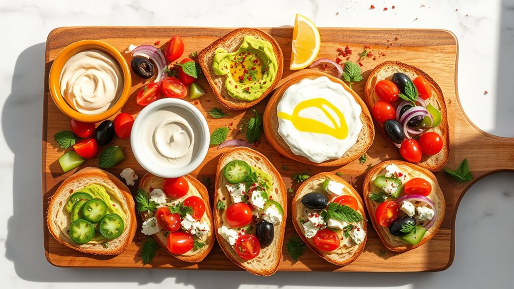 savory mediterranean toast options