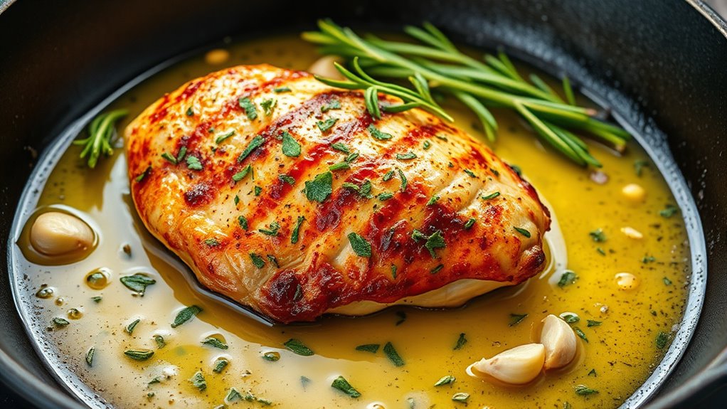 savory pan seared chicken dish