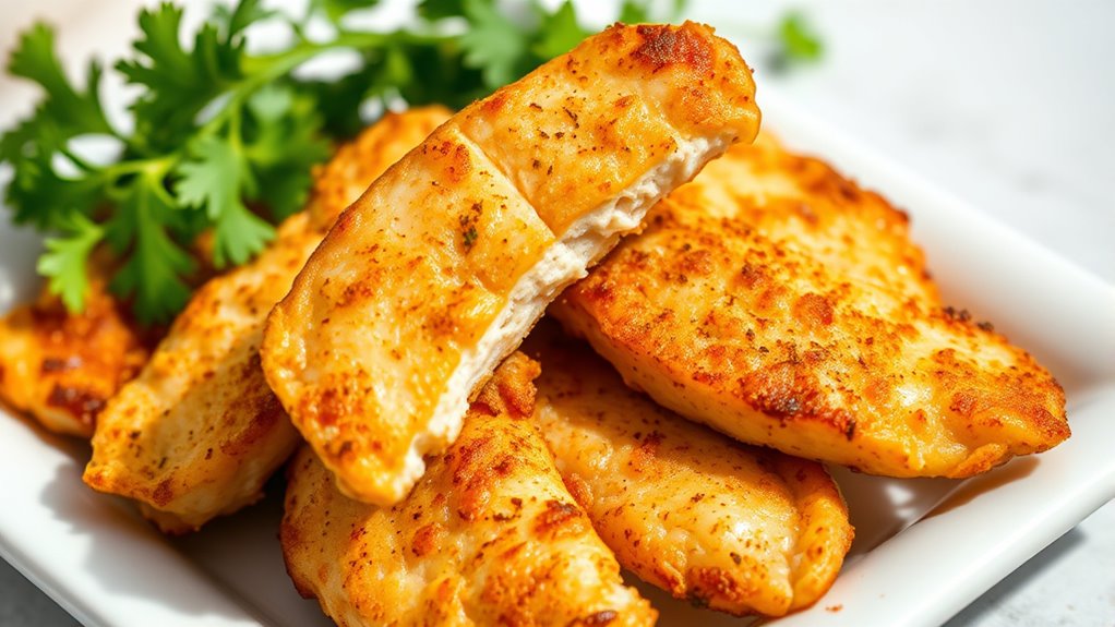savory seasoned chicken strips