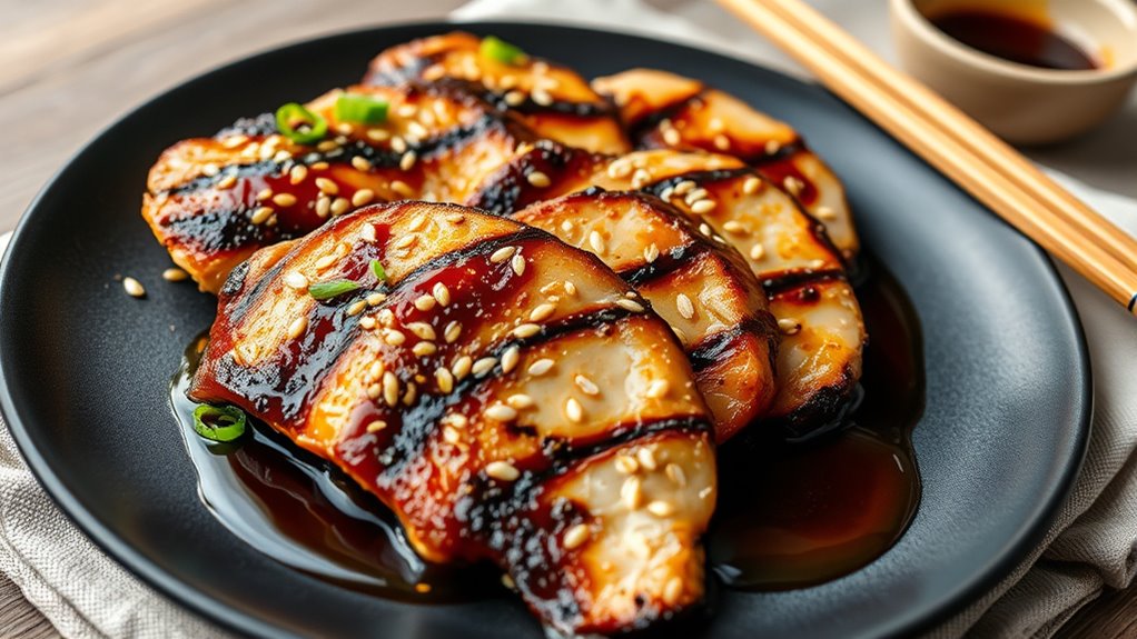 savory sesame ginger chicken