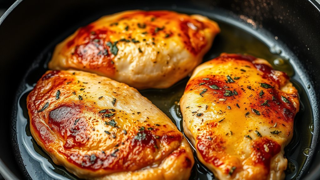 sear chicken until golden