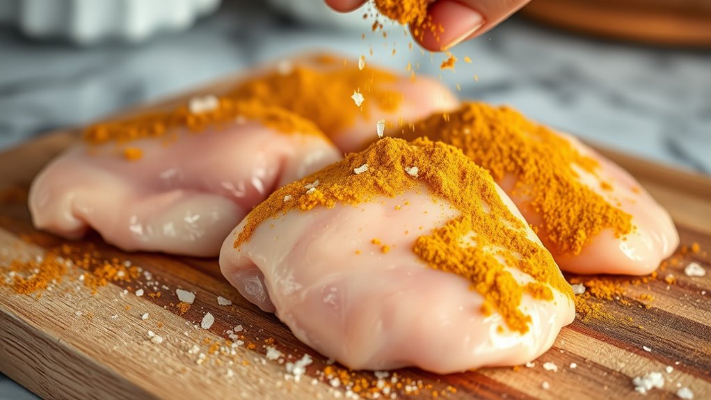 season chicken with spices