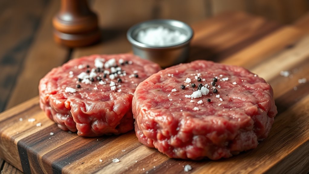 season the beef patties