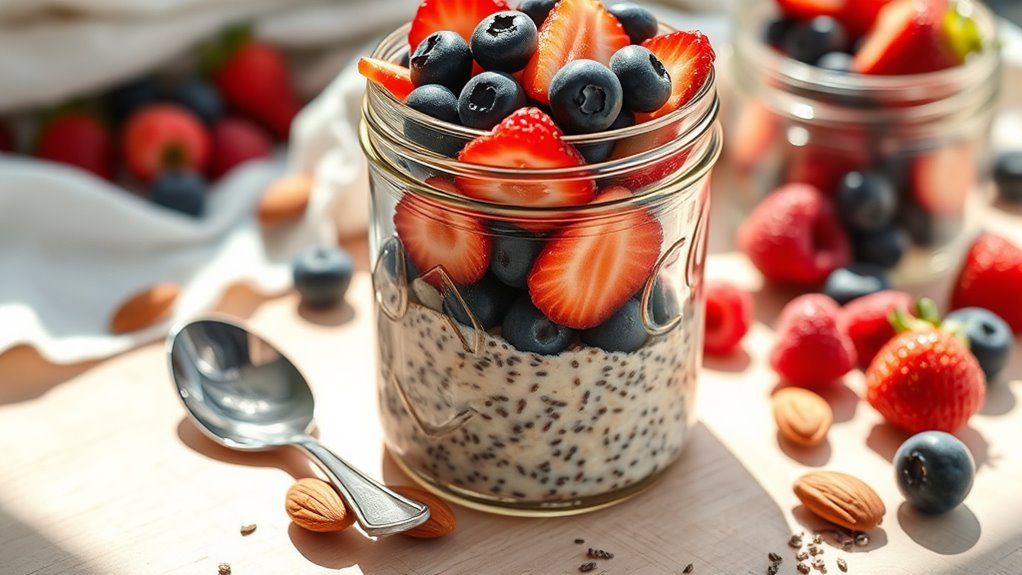 seasonal fruit overnight oats